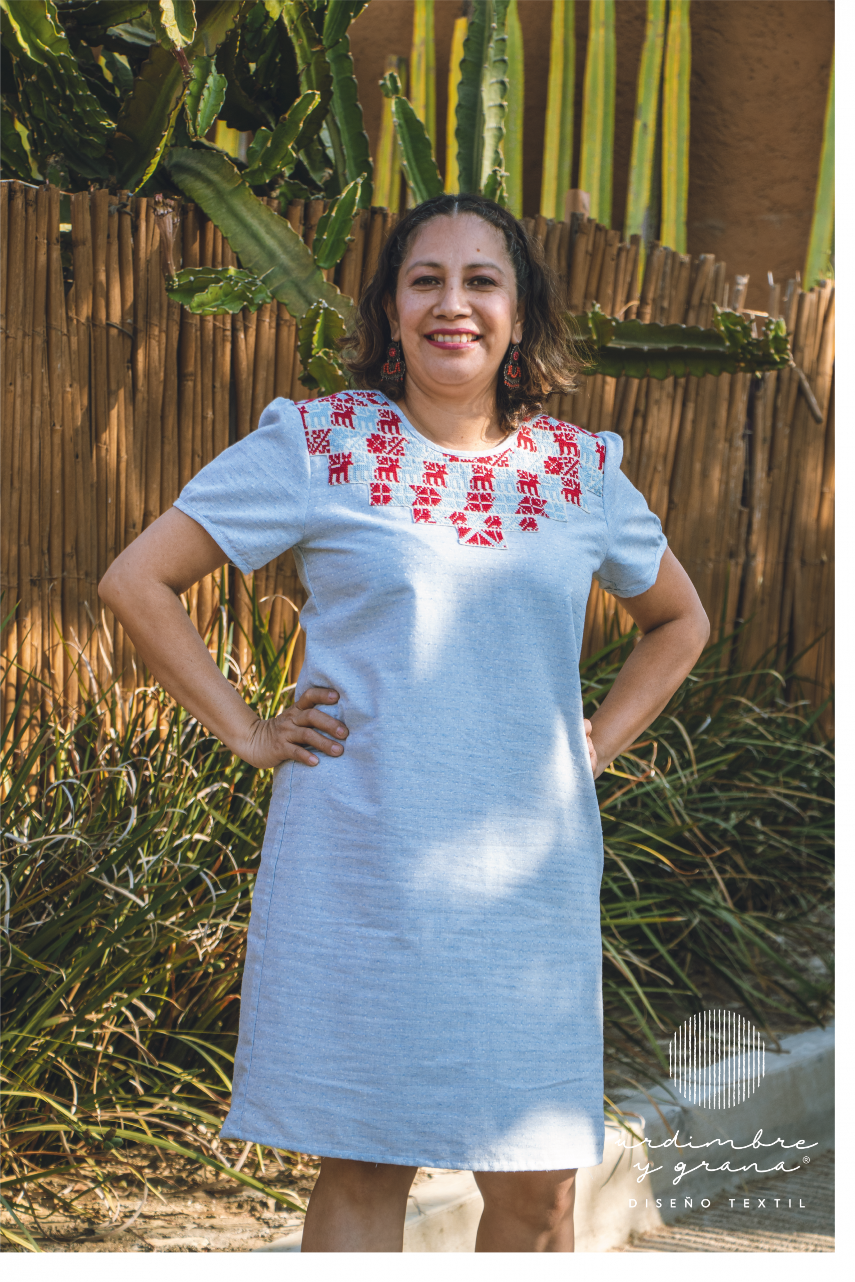 Vestido con mangas San Vicente Coatlán