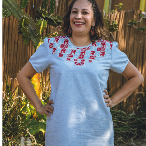 Vestido con mangas San Vicente Coatlán