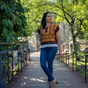 Huipil istmeño - café