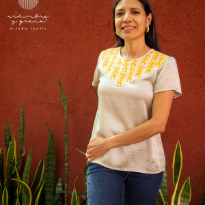 Blusa seda - San Vicente Coatlán